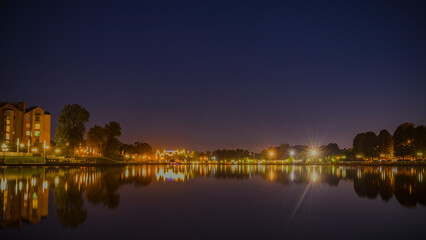 Obraz premium Koenigsberg pond in the evening