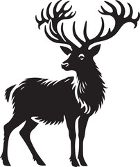 Silhouette of a deer