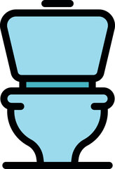 Clean ceramic toilet bowl with closed lid, representing bathroom hygiene and sanitation