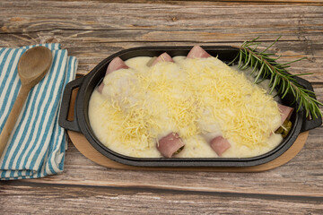 plat d'endives au jambon, en gros plan