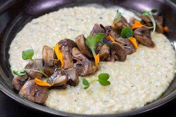 mushroom risotto