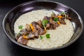 mushroom risotto