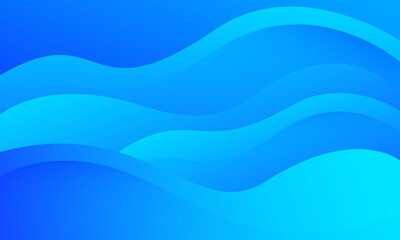 Abstract blue wave background. Vector illustration