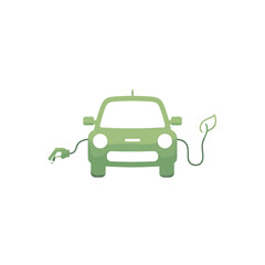 Electric car charging concept vector illustration