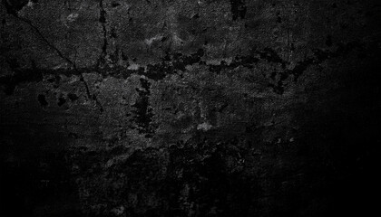 Obraz premium Rough stucco black wall texture for poster background design