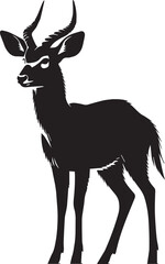 Silhouette of a deer