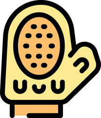 Pet grooming glove gently removes loose hair and provides a relaxing massage for dogs and cats