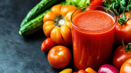Fresh tomato juice preparation kitchen beverage photography culinary environment close-up perspective healthy lifestyle concept