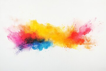 Obraz premium Colorful Abstract Splash of Paint Showcasing Vibrant Hues in a Dynamic Composition Perfect for Artistic Inspiration or Creative Projects