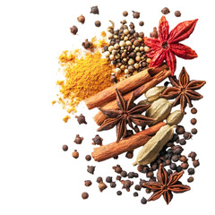 Aromatic Spices  Cinnamon  Star Anise  Turmeric  Peppercorns  Cardamom