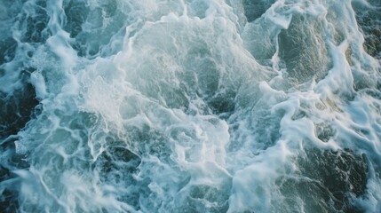 Waves crashing against the shore at a beautiful oceanic location