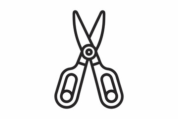 scissors sketch icon. Scissors icon. 