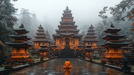 A traveler achieving a lifelong goal of visiting a famous landmark, symbolizing dreams fulfilled through persistence