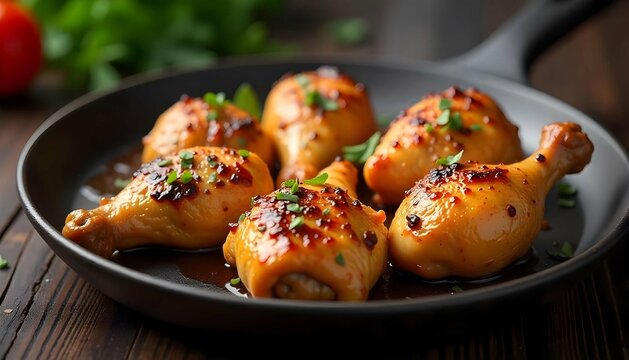 Chicken sizzling with smoki flavor
