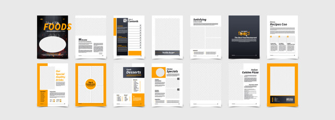 This is a a beautiful restaurant multipurpose brochure template.
Clean, modern and fully customizable, this layout is not limited for a single business or theme but can be used for different contents.