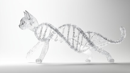 Monochrome Feline Portrait