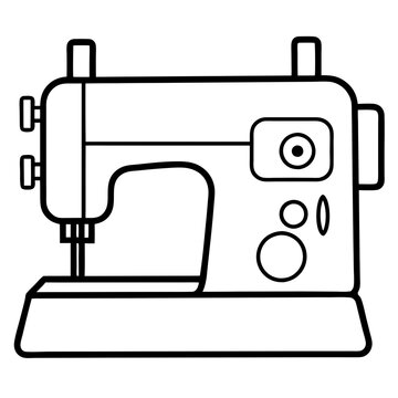 recommend clip art: Sewing Machine Line Icon 