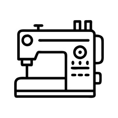 Sewing Machine Line Icon 
