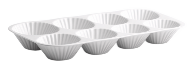 Cupcake Holder Tray for Neat Display - Isolated on White Background