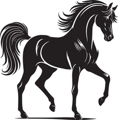 Horse illustration silhouette