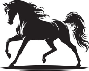 Horse illustration silhouette