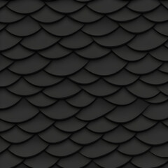 Dark Scaled 3D Illustration