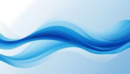 Abstract Blue Wave Design Background Image
