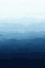 Obraz premium Evening sky with a gradient from light blue to deep navy, ideal for blending with designs