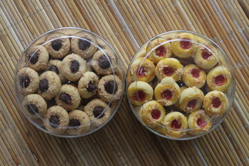 Delicious Homemade Cookies in Clear Jars