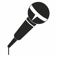 microphone on white background