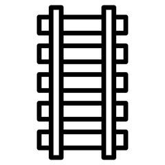 Train Tracks Icon For Design Element