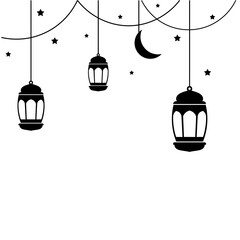Islamic lanterns decoration
