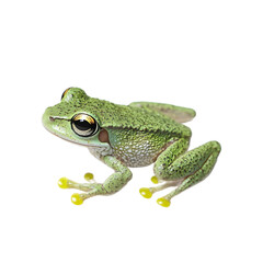 Obraz premium baby green frog isolate die cut