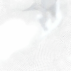 Abstract Background Grey Dots Waves Illustration