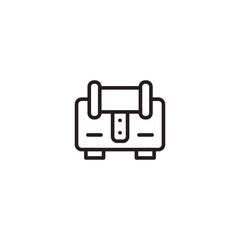 Briefcase icon. Work briefcase. Briefcase icon, representing business, work, or professional life. Business accessory.