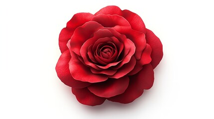 Fototapeta premium Diamond ring kept in red rose