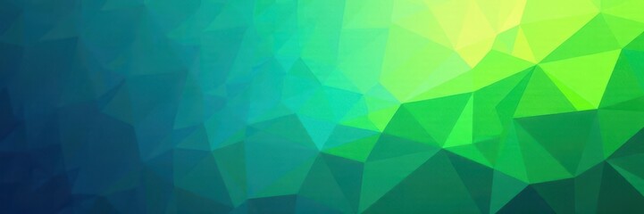 Obraz premium Deep ocean blue fading to spring green, geometric shapes , sophisticated, desktop