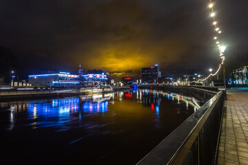 Tartu city on Christmas night 2024