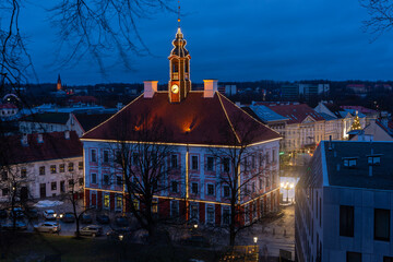 Tartu city on Christmas night 2024