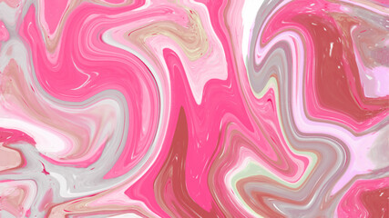 Abstract colorful orange and pink gradient swirl wave background. Luxurious flow liquid lines design element. Abstract modern gray background with flowing neon bright fluid lines marble pattern.