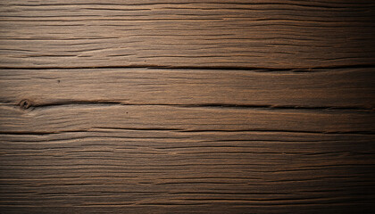 Fototapeta premium A close-up view of a weathered wooden surface, with visible cracks and lines, conveying a sense of age and natural texture.