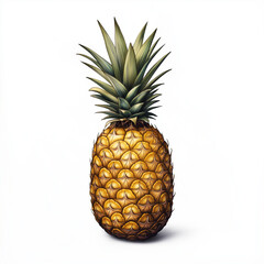 Fototapeta premium Saftige Ananas: Frische Frucht mit lebhaften Farben und detaillierter Textur