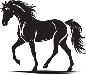 Horse vector silhouette