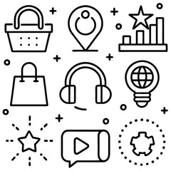 set of icons for web
