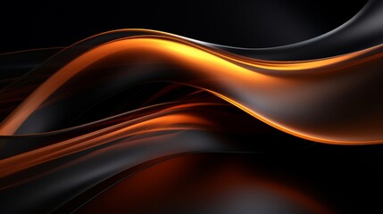 Vibrant abstract art  exploring bright orange, black, and light gray with textured shapes
