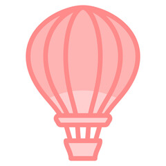 Hot Air Balloon Icon For Design Element