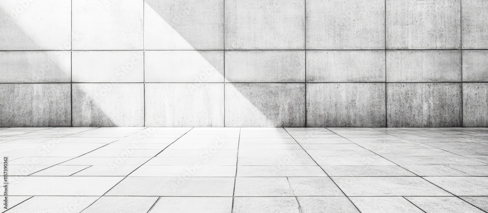 Poster concrete wall backdrop with spacious empty area for text or design elements in a modern and minimali