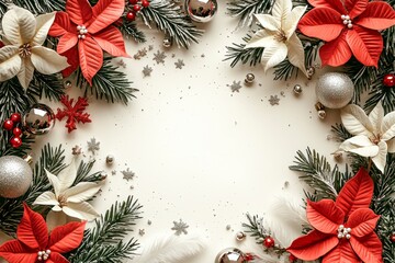 Outrageous Dragon Christmas Pop Art Frame with Border Featuring Festive Elements and Traditional Holiday Colors to Celebrate the Season