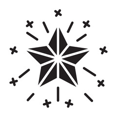 Star and Confetti Glyph