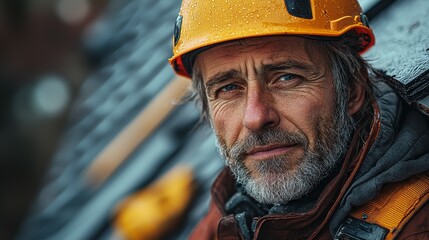 Fototapeta premium Realistic Portrait of a Worker